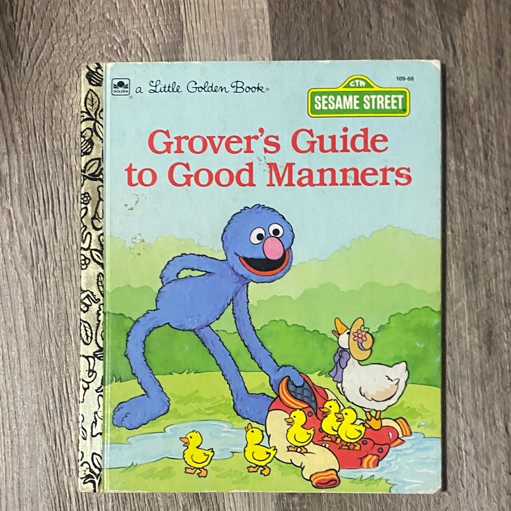 Vintage 90s Sesame Street Grover's Guide to Good Manners Book​